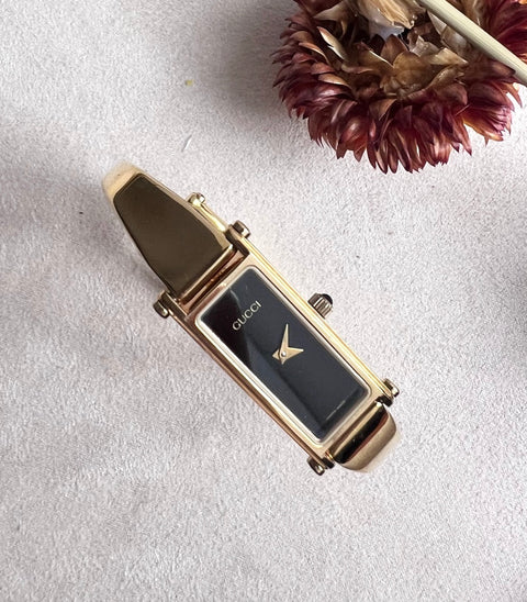14 - Gucci Bangle Black Watch Gold