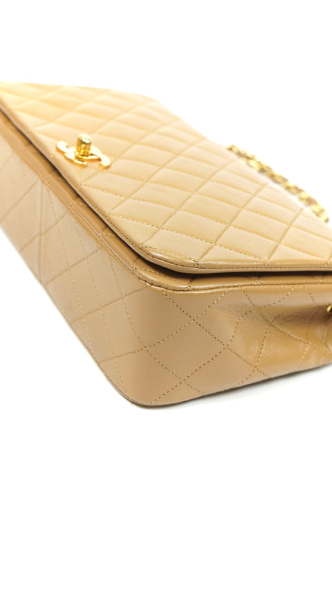 Stanislaw, 1 series 23cm full flap yellow caramel lambskin with seal and card