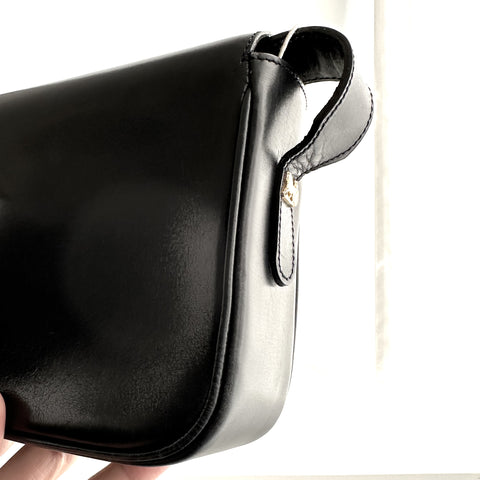 CEL14 Celine Navy Box Shoulder with Horse Carriage Grommets