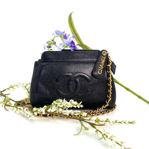 Batalla, 5 series coco mark mini chain black caviar with seal and card